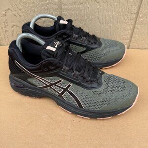 ASICS GT-2000 Women’s Sneakers Running Shoes Size 9 T8A7N Black Pink Green